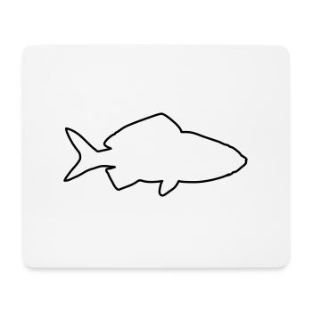goldfisch 1 - Mousepad (Querformat) - Weiß - Vorne