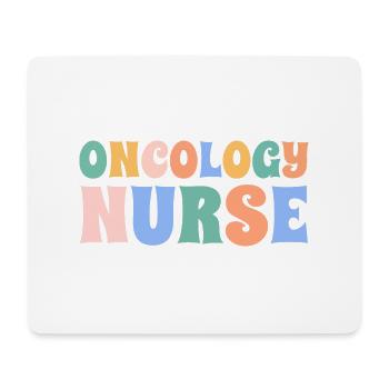 Infirmière en oncologie - Infirmière - Tapis de souris (format paysage) - blanc - Devant