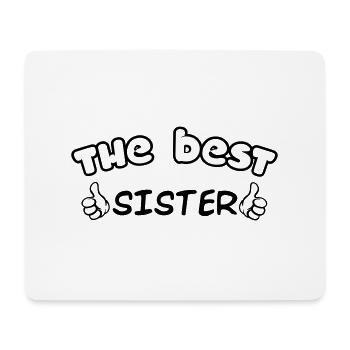 DIE BESTE SCHWESTER - Mousepad (Querformat) - Weiß - Vorne