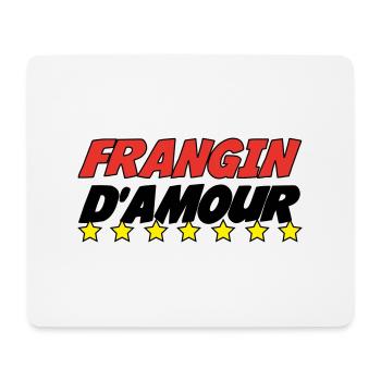 FRANGIN d'amour - Tapis de souris (format paysage) - blanc - Devant