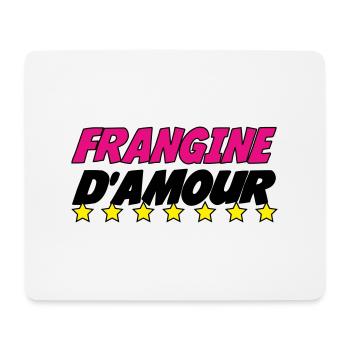 FRANGINE d'amour - Tapis de souris (format paysage) - blanc - Devant