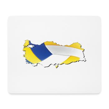 Turkey Türkiye Map Framed Real Volleyball - Mouse Pad (horizontal) - white - Front