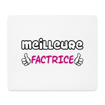 MEILLEURE FACTRICE - Tapis de souris (format paysage) - blanc - Devant