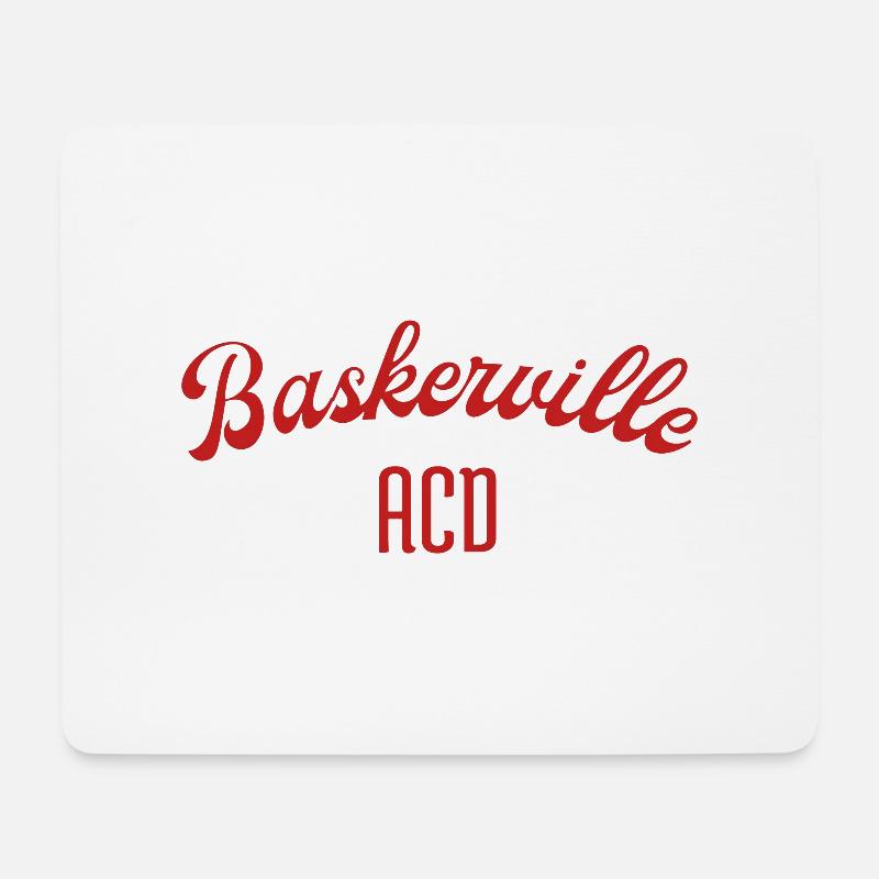 Hommage an Baskerville - Mousepad (Querformat) - Weiß