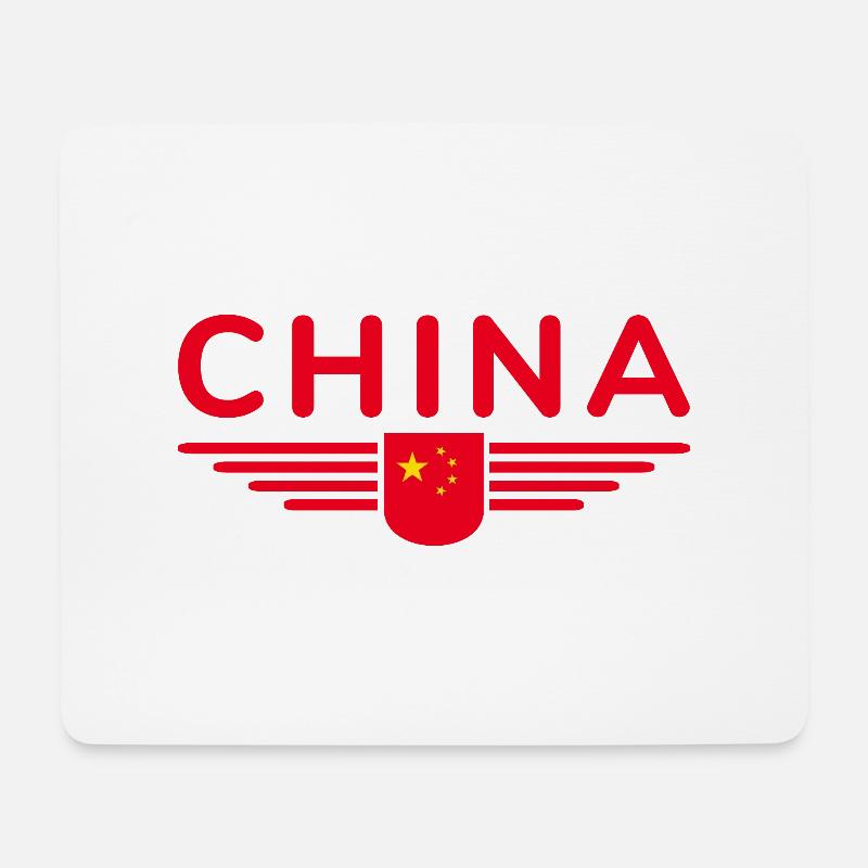 Ich liebe China, Design T-Shirt Outfit - Mousepad (Querformat) - Weiß