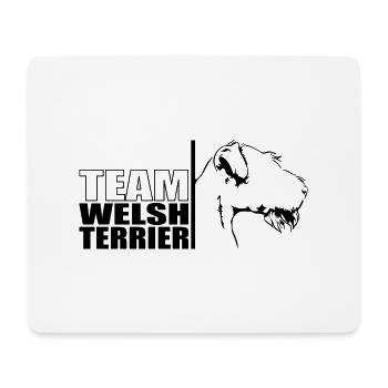TEAM Welsh Terrier Dog Dog Wilsigns - Mouse Pad (horizontal) - white - Front