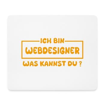 Concepteur de sites Web en tant que métier - Tapis de souris (format paysage) - blanc - Devant
