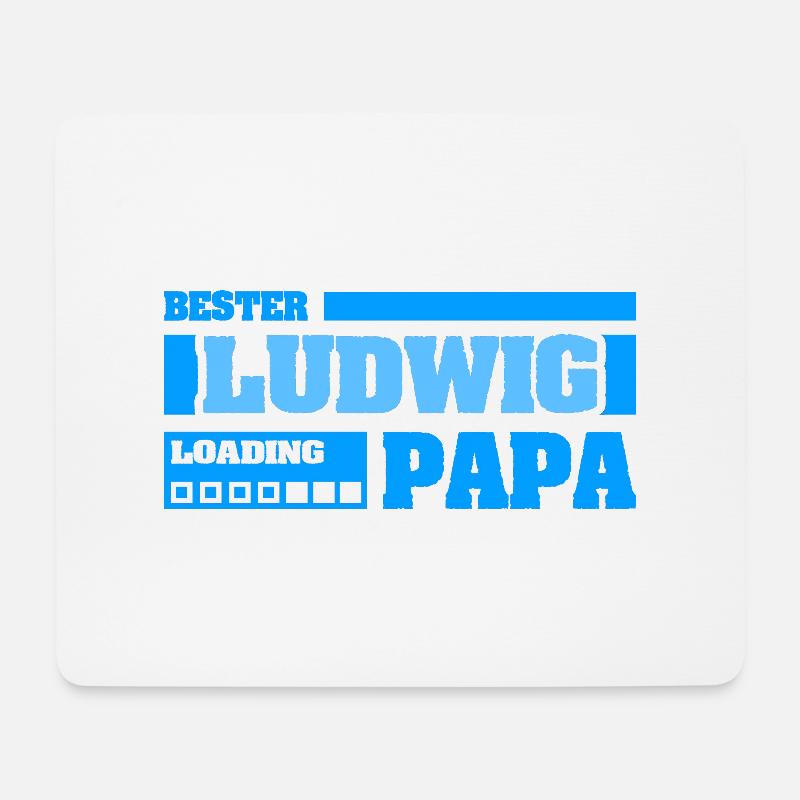 Vorname Ludwig - Mousepad (Querformat) - Weiß