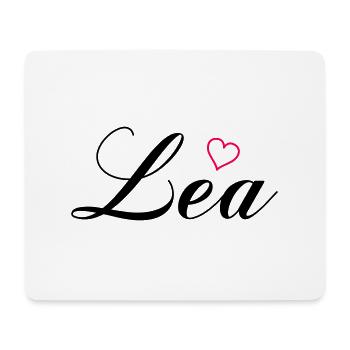 Name Lea - Mouse Pad (horizontal) - white - Front