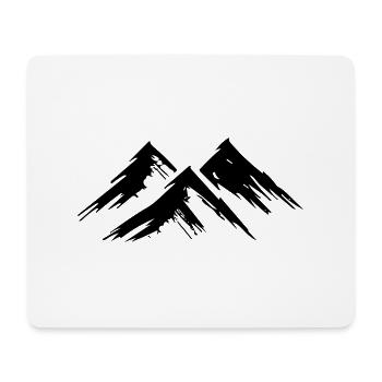 montagne - Tapis de souris (format paysage) - blanc - Devant