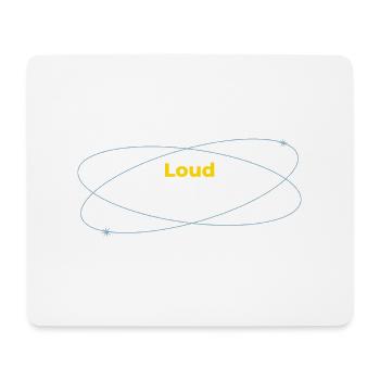 Loud in Silence dunkles Shirt - Mousepad (Querformat) - Weiß - Vorne