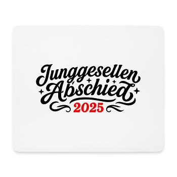 Junggesellen Abschied 2025 - Mousepad (Querformat) - Weiß - Vorne