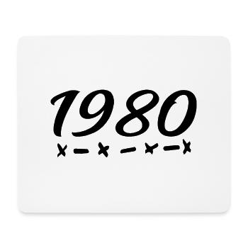 1980 Jahrgang - 45.Geburtstag 1980 Legende 1980 - Mousepad (Querformat) - Weiß - Vorne
