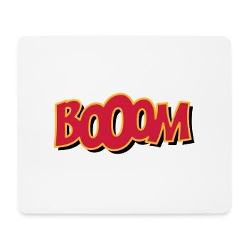 booom - Tapis de souris (format paysage) - blanc - Devant