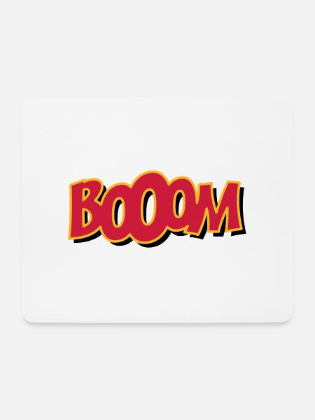 booom - Mouse Pad (horizontal) - white