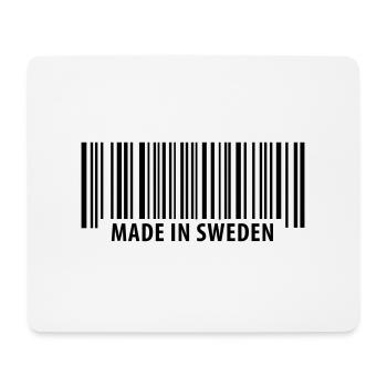 Made in Sweden - Tapis de souris (format paysage) - blanc - Devant