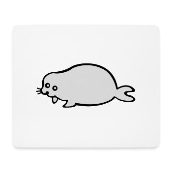 Baby - Robbe - Mouse Pad (horizontal) - white - Front