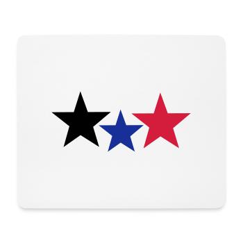 Stars - Mousepad (Querformat) - Weiß - Vorne