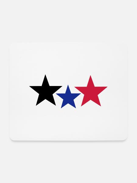 Stars - Mousepad (Querformat) - Weiß