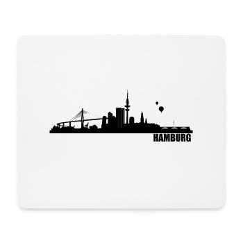 Hambourg - Tapis de souris (format paysage) - blanc - Devant