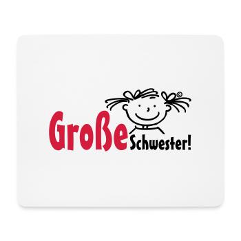 Große Schwester - Mousepad (Querformat) - Weiß - Vorne
