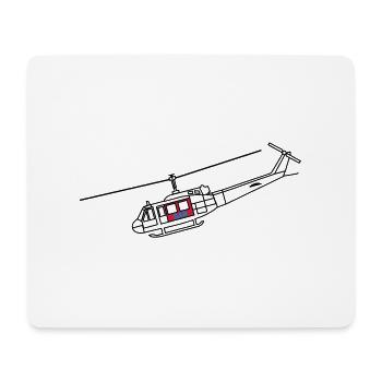 Bell UH1D - SAR / Notarzt - Mousepad (Querformat) - Weiß - Vorne