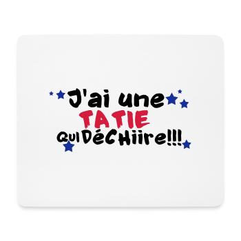 mA TATIE déchire - Tapis de souris (format paysage) - blanc - Devant