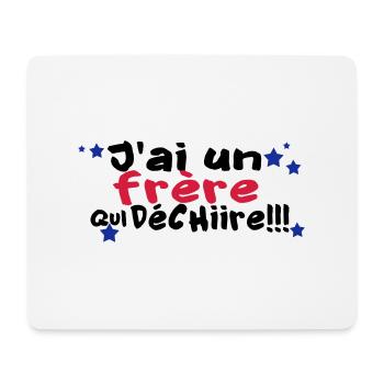 mon frère déchire - Tapis de souris (format paysage) - blanc - Devant