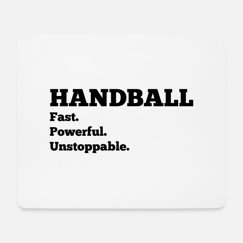 Handball - Mousepad (Querformat) - Weiß