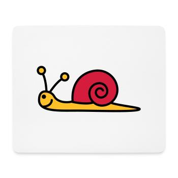 schnecke_3c - Tapis de souris (format paysage) - blanc - Devant