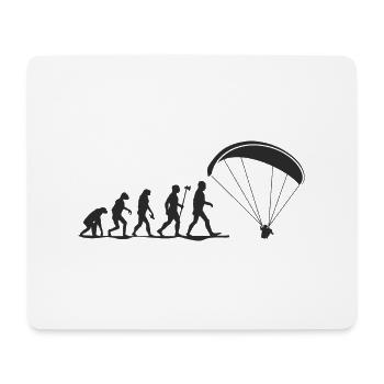 evolution paragliding - Mousepad (Querformat) - Weiß - Vorne