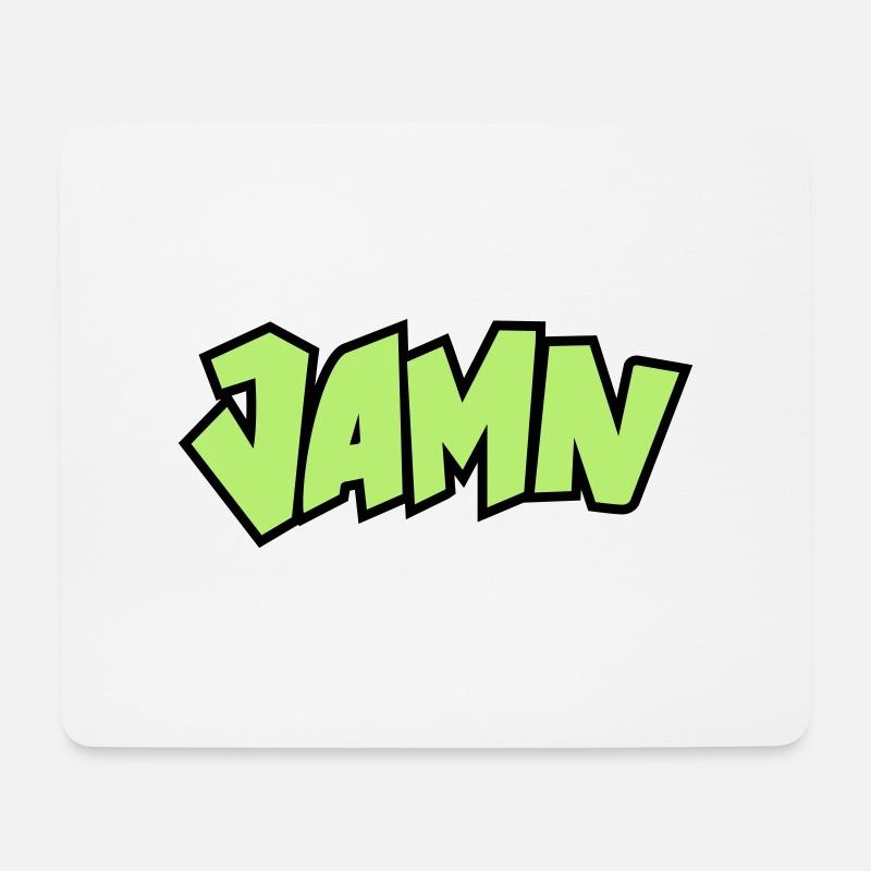 Jammin' JAMN Jamming in tha name of the Lord - Mousepad (Querformat) - Weiß