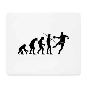 Handball Evolution - Mousepad (Querformat) - Weiß - Vorne