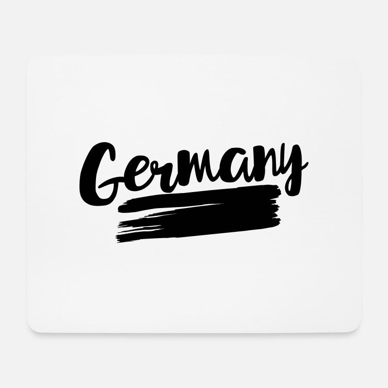 Deutschland Flagge - Germany Flag - Mousepad (Querformat) - Weiß