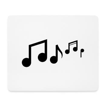 Musik noten - Mousepad (Querformat) - Weiß - Vorne