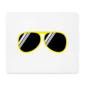 brille - Mousepad (Querformat) - Weiß - Vorne