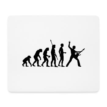 evolution_rocks_b_1c - Mousepad (Querformat) - Weiß - Vorne