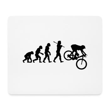 MTB Downhill Evolution - Mousepad (Querformat) - Weiß - Vorne