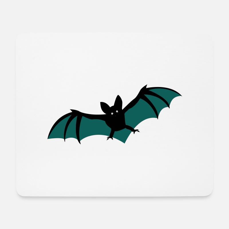 Fledermaus - Mousepad (Querformat) - Weiß