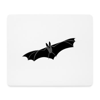 Fledermaus zu Halloween - Süßes oder Saures - Mousepad (Querformat) - Weiß - Vorne
