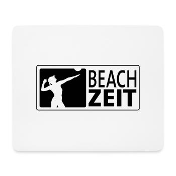 Beachvolleyball Angreiferin - Mousepad (Querformat) - Weiß - Vorne