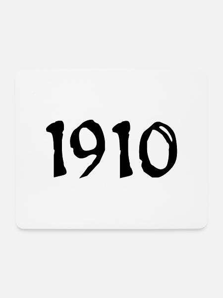1910_vec_1de - Mousepad (Querformat) - Weiß
