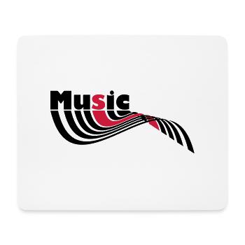 musik - Mousepad (Querformat) - Weiß - Vorne