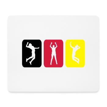 Volleyball Pictogram Germany - Mouse Pad (horizontal) - white - Front