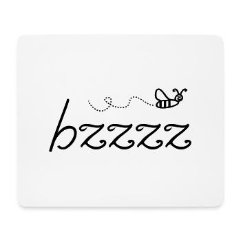bzzzz - Mousepad (Querformat) - Weiß - Vorne