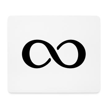 Symbol Unendlichkeit - Mousepad (Querformat) - Weiß - Vorne