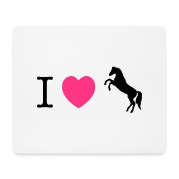 I love Ponies wild horse - this design lets you - Mouse Pad (horizontal) - white - Front