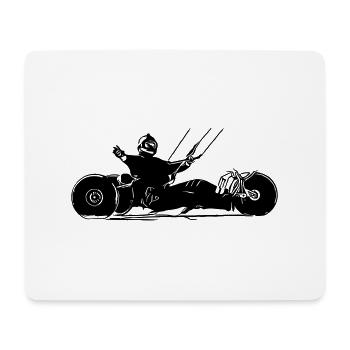 kitebuggy Seite - Mousepad (Querformat) - Weiß - Vorne