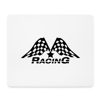 racing_flag_t1 - Mouse Pad (horizontal) - white - Front