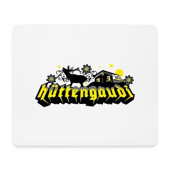 Apres Ski Spruch Hüttengaudi - Mousepad (Querformat) - Weiß - Vorne